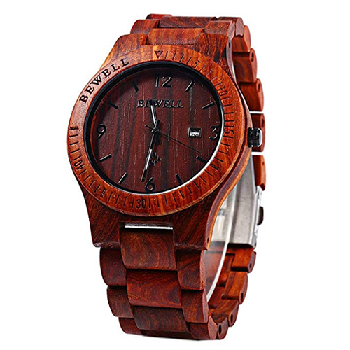 Pánské dřevěné hodinky BeWell, různé barvy - sandal