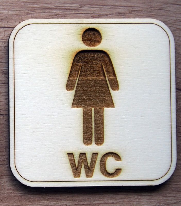 Cedulky WC klasické - ženy