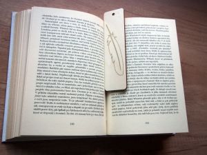 Dřevěná záložka do knihy bez textu