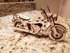 Dřevěné 3D puzzle, skládačka   moto indian