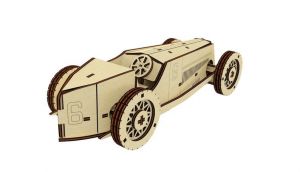 Dřevěné 3D puzzle, skládačka old sport car