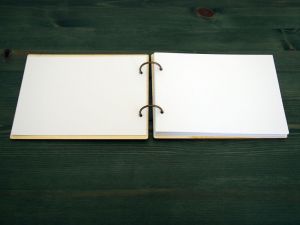 Fotoalbum/kniha hostů s dřevěnými deskami na míru