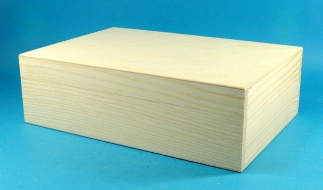 Dřevěný box s výklopným víkem 30x20x9,5