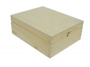 Dřevěná krabička zavírací 26x21x9cm