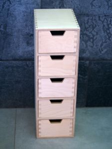 Komodka/organizér s 5 šuplíčky 46,5x15x20,5cm
