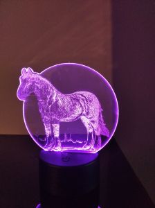 LED lampička kůň