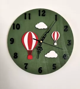 Nástěnné dětské hodiny s balony